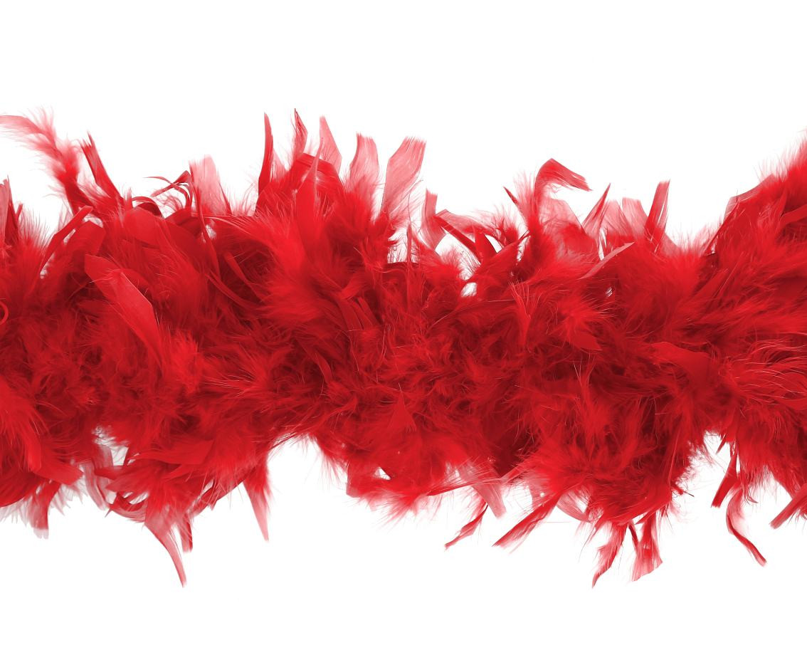 Boa red, 180 cm, 40 g.
